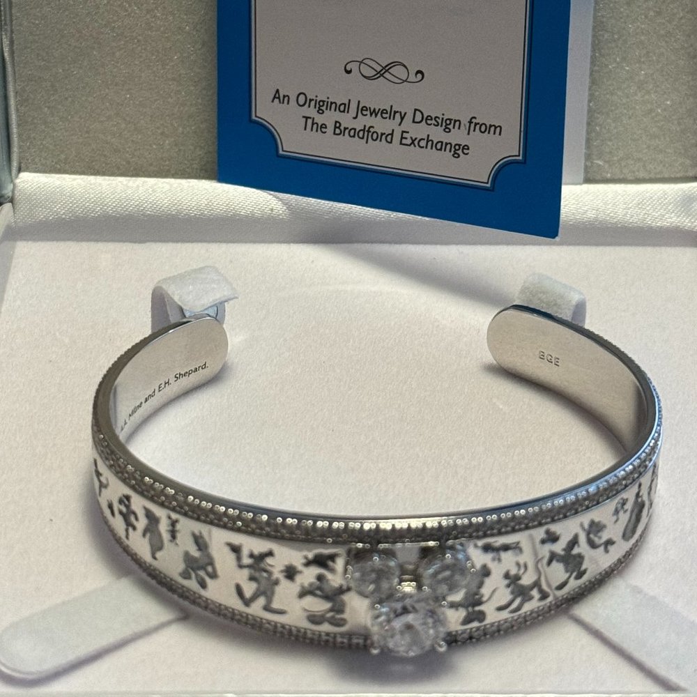 Disney100: Platinum Celebration Cuff Bracelet With Crystals